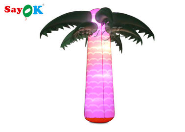 Waterproof Inflatable Pencahayaan Dekorasi Pohon Kelapa Sawit Natal Cahaya