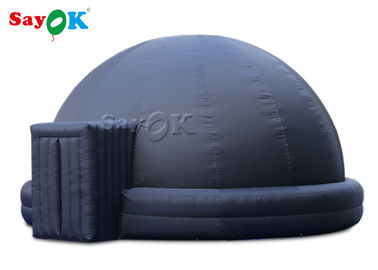 Mobile 360 ​​Digital Inflatable Planetarium Dome Mudah Pengaturan Warna Hitam