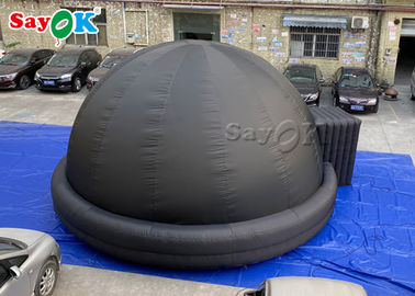Mobile 360 ​​Digital Inflatable Planetarium Dome Mudah Pengaturan Warna Hitam