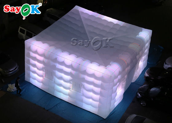 Tenda Cube Inflatable Square Giant LED Light Tenda Udara Inflatable Untuk Acara Pameran SGS ROSH