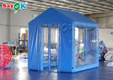 Tenda Bingkai Tiup 3x2.5x3M Tahan Air Anti Virus Tenda Medis Tiup Kedap Udara Dengan Pompa Udara