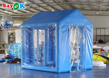 Tenda Bingkai Tiup 3x2.5x3M Tahan Air Anti Virus Tenda Medis Tiup Kedap Udara Dengan Pompa Udara