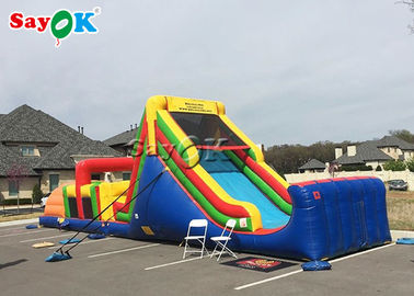 Slide Kolam Renang Inflatable Anak-anak Taman bermain basah kering Slide Inflatable / Bounce House Slide Combo