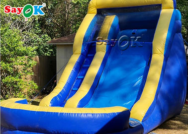 Slide Inflatable Kecil Ketahanan Tinggi PVC Tarpaulin Inflatable Bouncer Slide / Slide Inflatable Untuk Anak-anak