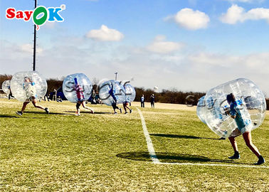 Permainan Anak Tiup Transparan Permainan Olahraga Tiup Ukuran Manusia Gelembung Sepak Bola Bumper Bola