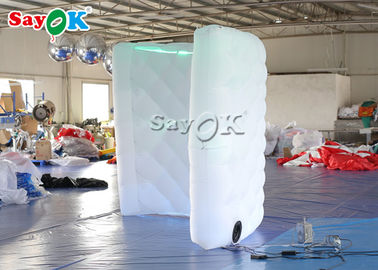 Inflatable Dekorasi Pesta Curve LED 210D Inflatable Photo Booth