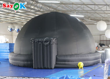 Proyeksi 360 Dome 5/6m Tenda Planetarium Tiup Hitam Portabel