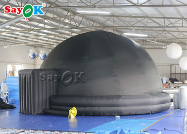 Proyeksi 360 Dome 5/6m Tenda Planetarium Tiup Hitam Portabel