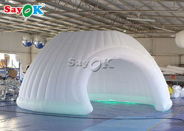 Acara Perusahaan Tenda Tiup Besar Menyelesaikan Tenda Kubah Tiup LED 6m