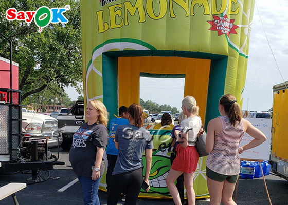 Tenda Yard Inflatable Mobile Inflatable Iklan Lemonade Standing Booth Minum Bar Promosi