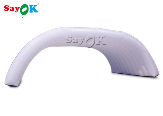 Tenda Inflatable Custom 12x6x5mH White Dome Tenda Stage Inflatable Untuk Acara Pesta