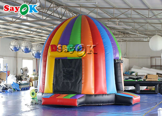 Kubah Tenda Inflatable 5x4x3.8mH Kubah Disco Inflatable Kastil Bouncy Dengan Lampu Ajaib