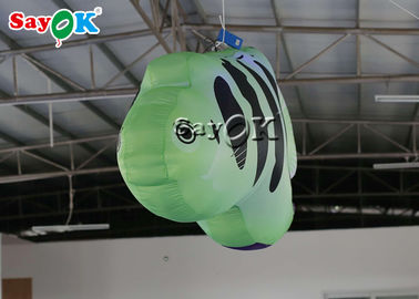 Festive Komersial 2m Inflatable Dekorasi Ikan Tropis Dengan LED