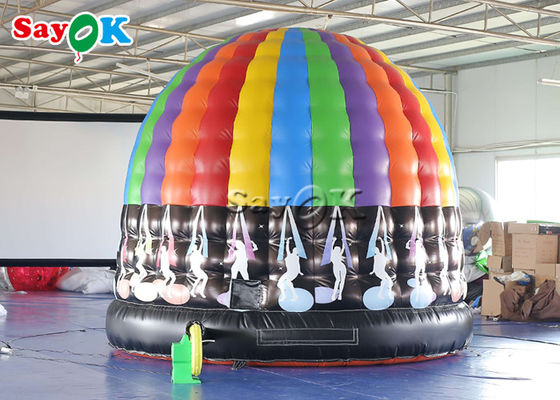 Voice Bounce Inflatable Tent 5x4x3.5mH Led Inflatable Disco Dome Tent Untuk Acara Pesta Dansa Musik