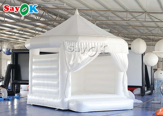 4.5x4.2x4.4mH White Wedding Inflatable Bouncy Castle