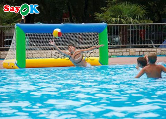 Permainan Air Inflatable kolam renang Tarpaulin mainan air Inflatable Sepak bola Menembak Goal Game