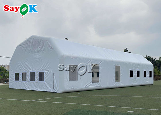 Tenda Lawn Inflatable Waterproof Putih 20x10x5.5mH Kantor Cat Otomotif Inflatable