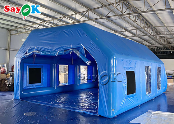Mobile Oxford Inflatable Paint Spray Booth dengan Logo Printing Inflatable Work Tent