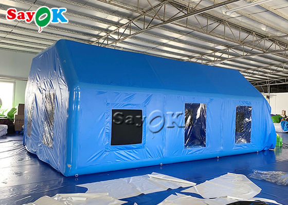 Mobile Oxford Inflatable Paint Spray Booth dengan Logo Printing Inflatable Work Tent