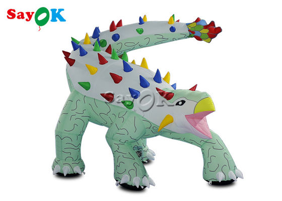 Dinosaurus Natal Inflatable 1.8x1.2mH Ankylosaurus Inflatable Model Kartun Untuk Iklan