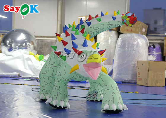 Dinosaurus Natal Inflatable 1.8x1.2mH Ankylosaurus Inflatable Model Kartun Untuk Iklan