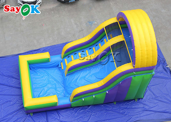 7x4mH Orang Dewasa Air Slide Inflatable Climbing Dengan kolam renang Inflatable Slide Untuk Anak-anak