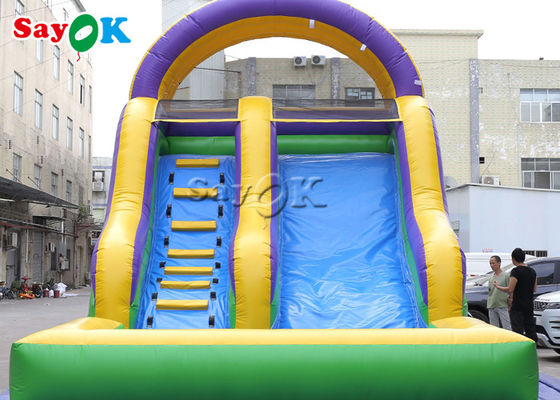 7x4mH Orang Dewasa Air Slide Inflatable Climbing Dengan kolam renang Inflatable Slide Untuk Anak-anak