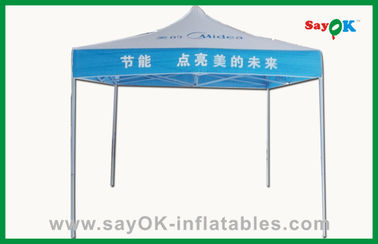 Tenda Kanopi Lipat Pencetakan Logo Tenda Lipat Rangka Baja / Aluminium Komersial