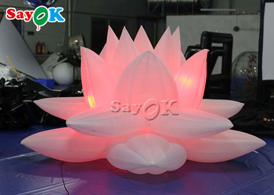 Dekorasi Pesta 3m Model Bunga Teratai Tiup Dengan Led