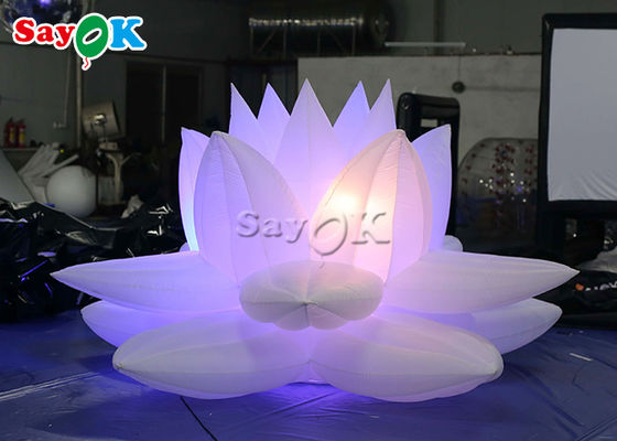 Dekorasi Pesta 3m Model Bunga Teratai Tiup Dengan Led