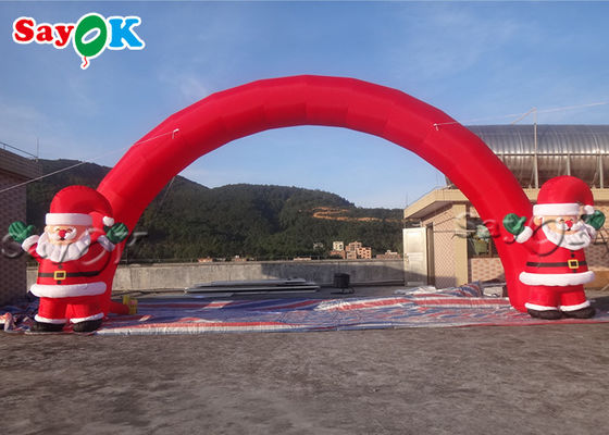 Inflatable Christmas Archway Yard Dekorasi Inflatable Christmas Santa Arch Untuk Pintu Masuk