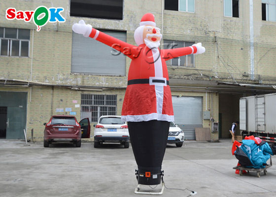 Inflatable Wacky Waving Tube Man Perhiasan Advertising 10m Inflatable Christmas Air Dancer