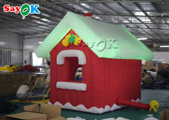 3 * 3 * 3m Oxford Inflatable Christmas Village House Untuk Pesta