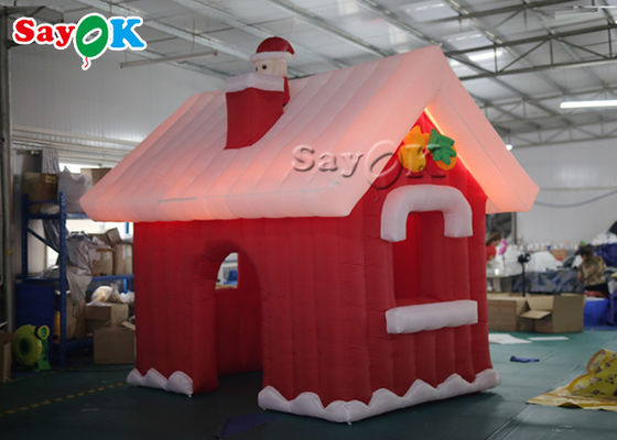 3 * 3 * 3m Oxford Inflatable Christmas Village House Untuk Pesta