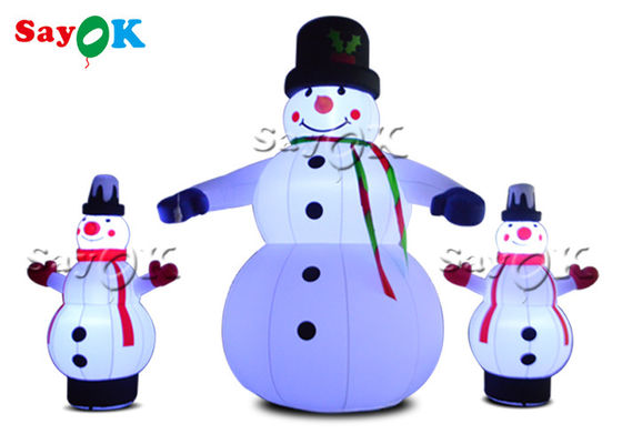 Lampu LED Christmas Snowman Tiup Untuk Dekorasi Halaman