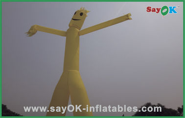 Inflatable Air Man Advertising 5m Yellow Inflatable Double Legs Sky / Air Dancer Dijual