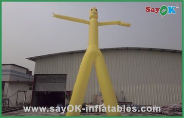 Inflatable Air Man Advertising 5m Yellow Inflatable Double Legs Sky / Air Dancer Dijual