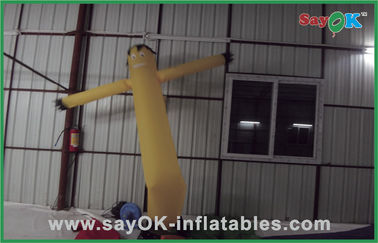 Inflatable Wind Dancer Yellow Mini Inflatable Air Dancer Untuk Periklanan Dengan Blower 750w
