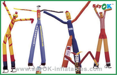 Inflatable Wind Dancer Advertising Colorful Double Legs Inflatable Air Dancer Dengan Dua Blower 750w