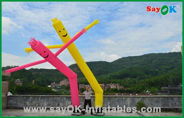 Sky Dancer Inflatable 7m Rip Stop Nylon Advertising Inflatable Air Dancer 950W Air Pump Dengan LED