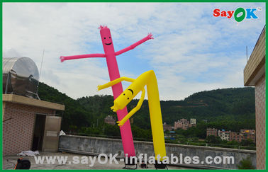Sky Dancer Inflatable 7m Rip Stop Nylon Advertising Inflatable Air Dancer 950W Air Pump Dengan LED