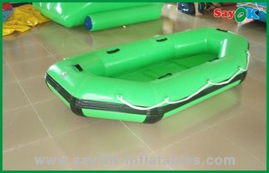 Anak-anak Hijau PVC Inflatable Boats Commercial Inflatable Air Mainan