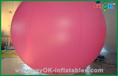 Warna Merah Muda Balon Tiup Balon Helium Luar Tiup