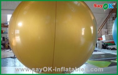 Emas Warna Helium Inflatable Balon Untuk Outdoor Tampilkan Acara 6m Tinggi