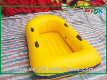 Kustom kuning PVC Inflatable perahu air hiburan mengambang kapal untuk anak-anak