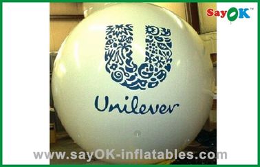 Fireproof Personalized Helium Balloon PVC White Untuk Iklan