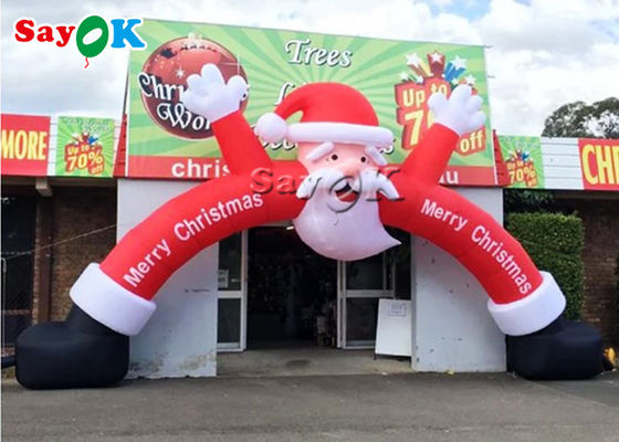 Christmas Inflatable Archway Advertising Natal Inflatable Santa Arch Untuk Dekorasi Toko