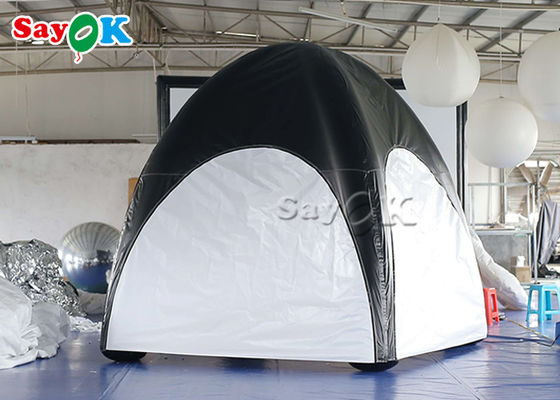 Tenda Taman Keluarga Air Tent Tarpaulin Air Sealed Tenda Laba-laba Inflatable Hitam Dan Putih