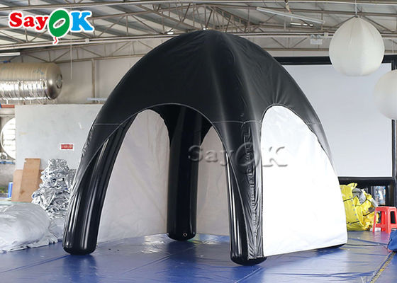 Tenda Taman Keluarga Air Tent Tarpaulin Air Sealed Tenda Laba-laba Inflatable Hitam Dan Putih