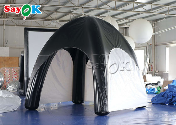 Tenda Taman Keluarga Air Tent Tarpaulin Air Sealed Tenda Laba-laba Inflatable Hitam Dan Putih